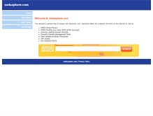 Tablet Screenshot of metasphere.com